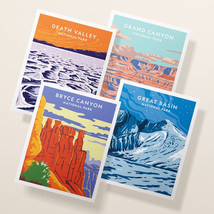 National Parks Greeting Card Set 2 | Assorted Notecards for wholesale by Twigs Paper