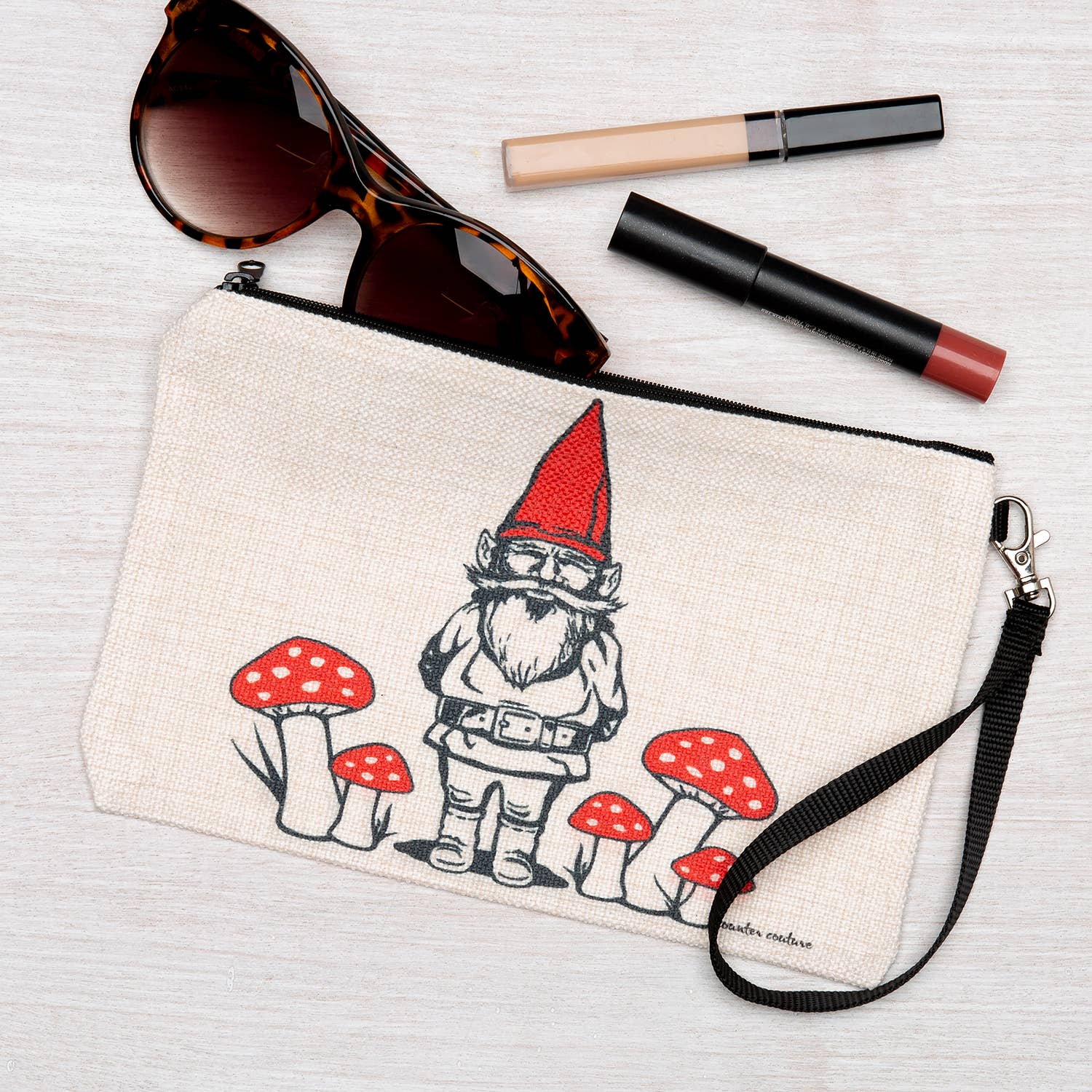 Counter Couture - Wholesale Pouch - Unisex - Gnome Zipper Pouch |  Two Size Options1