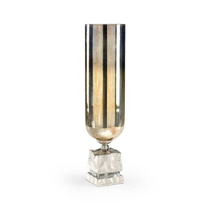 Shelby Hurricane Reflective Finish Patio Candleholder for wholesale by LOOMLAN