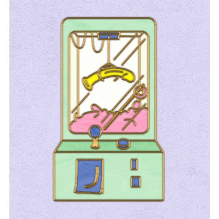 Microcosm Publishing & Distribution - Wholesale Lapel Pin/Button - Sex Toy Machine Enamel Pin