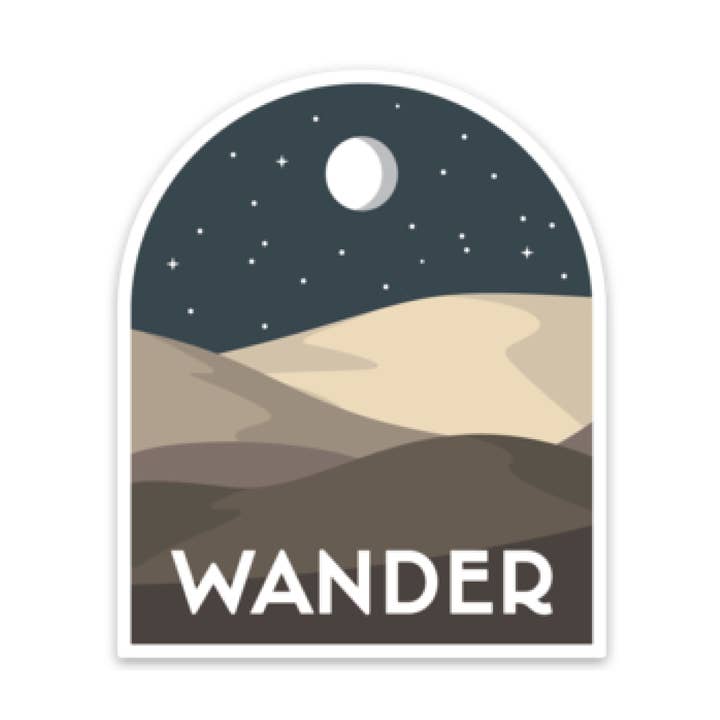 Wander Sand Dunes Sticker for wholesale by Savaria Marie Design
