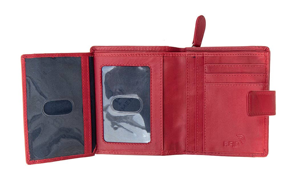 PRIMEHIDE - Vente Portefeuille – femme - Petit sac à main en cuir à trois volets Verona - 231122