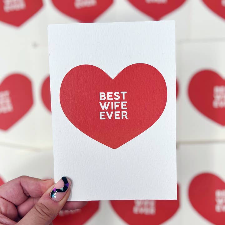 Bästa fru någonsin kort för wholesale av Xoxo Designs by Ruth