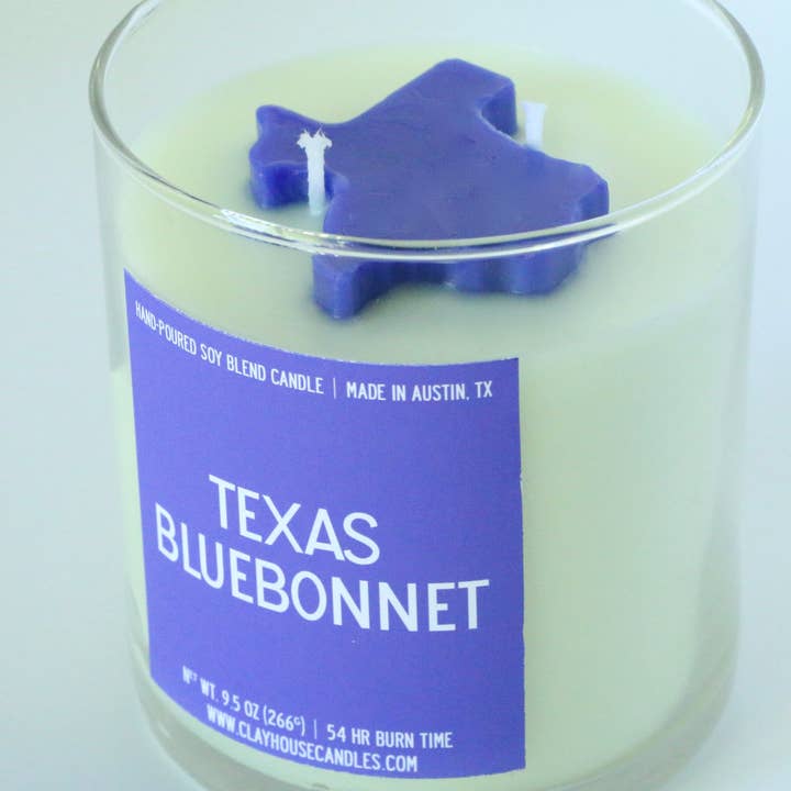 Clay House Candles - Vente Bougie en bocal - Bougie contenant Texas Bluebonnet1