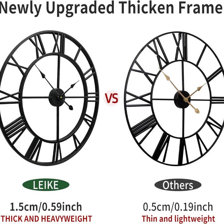 Playful Tail - Wholesale Wall Clock - Bulova C4820 Carmen Black Indoor/Outdoor 45" Wall Clock