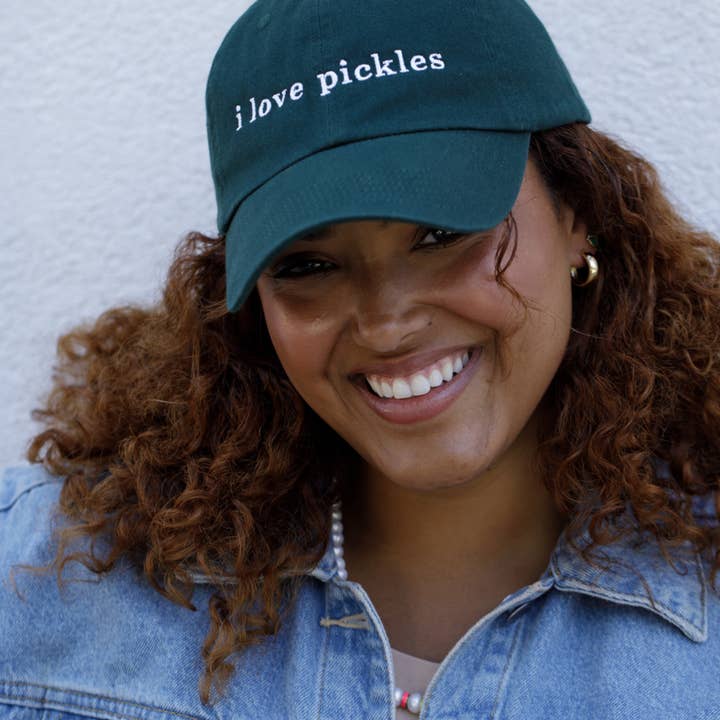 Larissa Loden - Wholesale Baseball Cap - Unisex - I Love Pickles 100% Cotton Baseball Hat