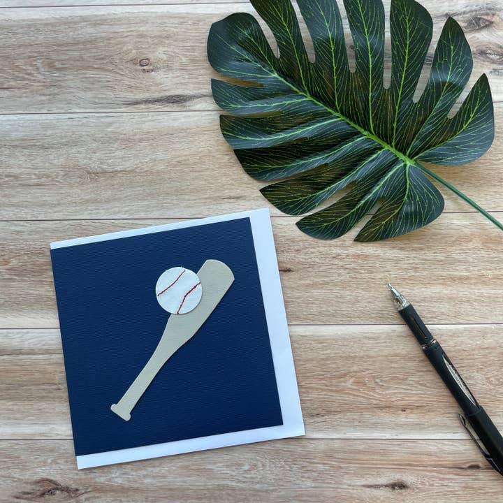 Honkbalkaart, blanco van binnen, ideaal voor elke gelegenheid voor wholesale door Mally Designs