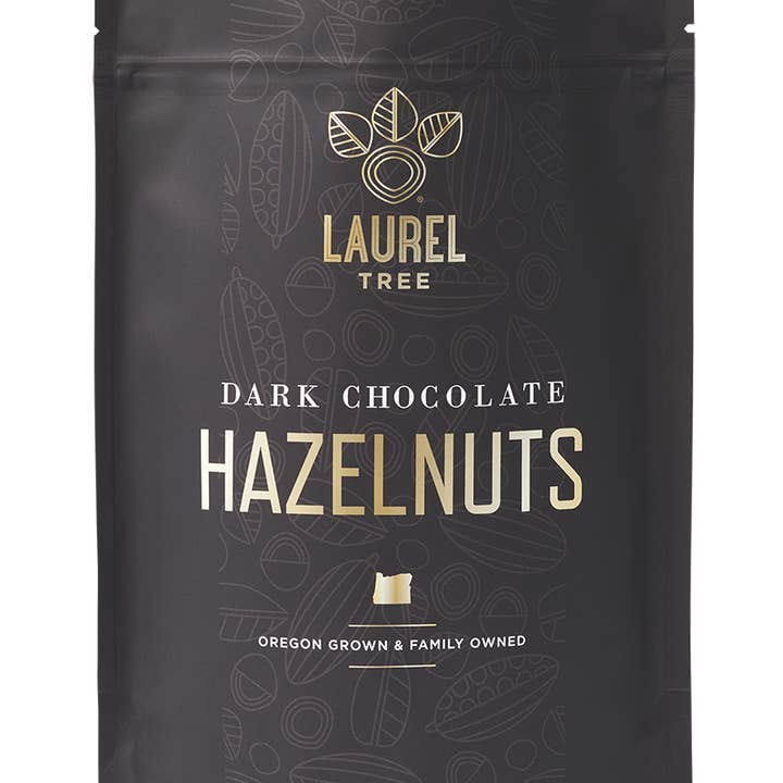 Dark Chocolate Hazelnuts, 2 oz for wholesale by Laurel Foods
