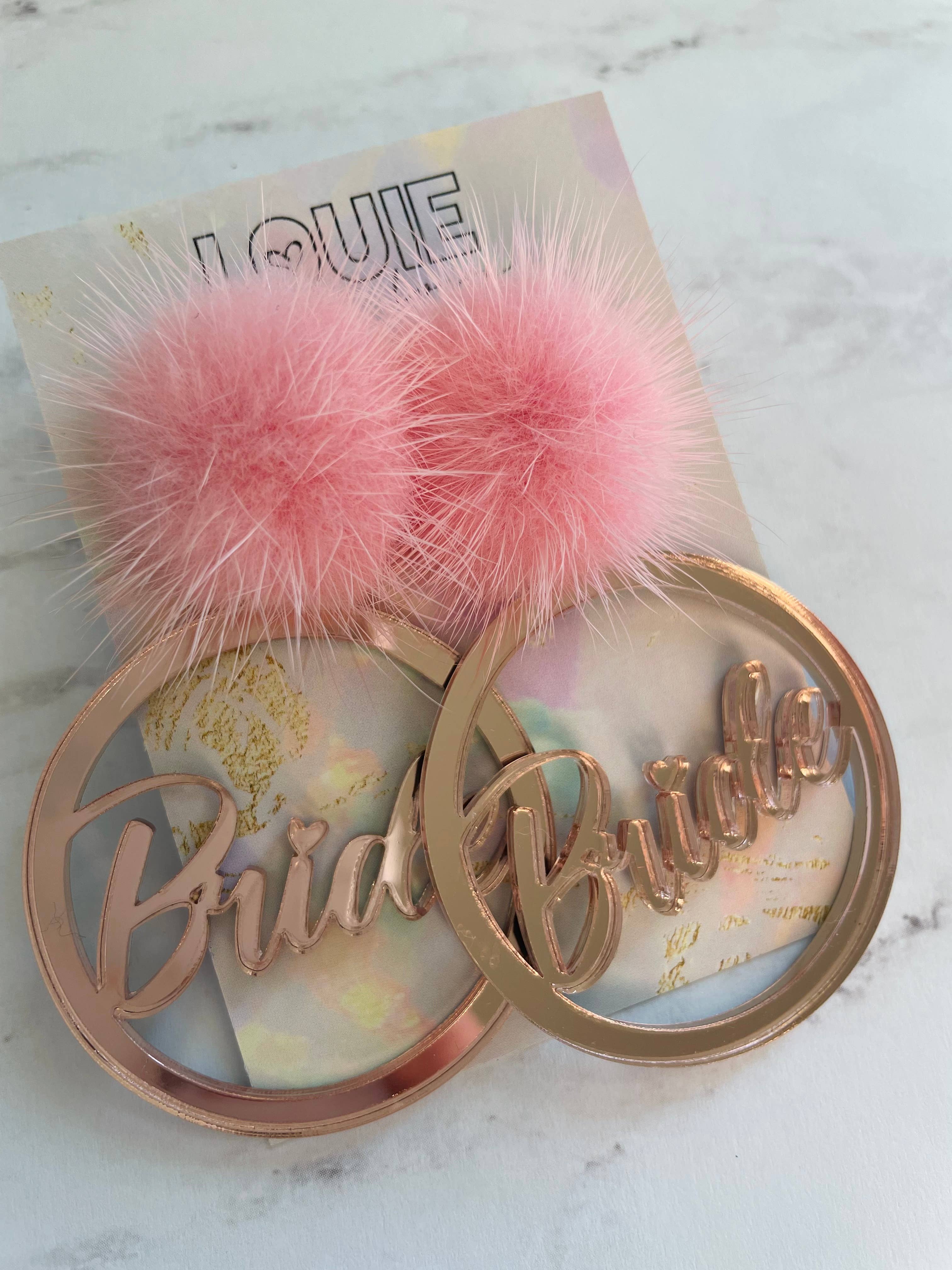 Louie Love - Wholesale Dangle Earrings - Bride Bridal Acrylic Earrings17