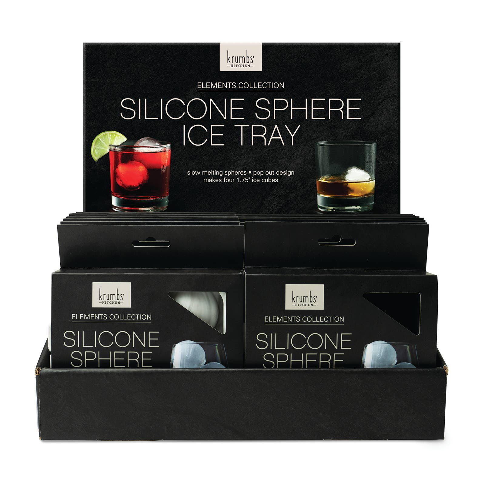 DM Merchandising - Wholesale Ice Tray/Mold - Krumbs Kitchen Elements Collection Silicone Ice Tray2