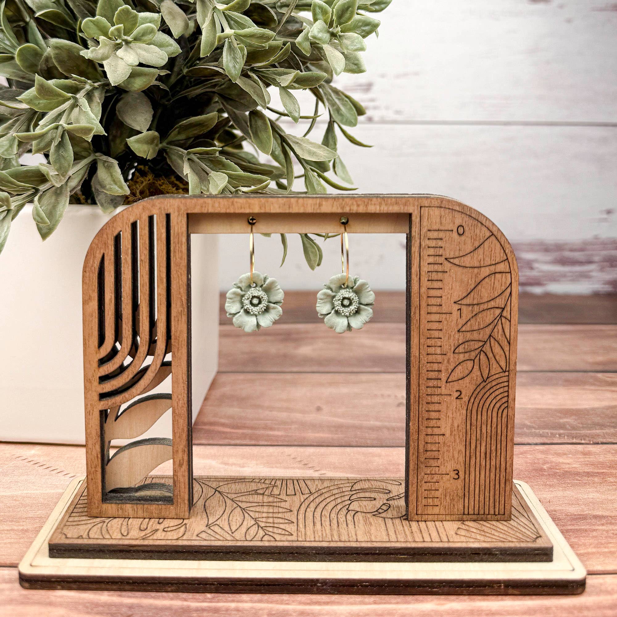 Eden + Willow Collective - Wholesale Hoop Earrings - Poppy Hoop Polymer Clay Earring, Handmade Lightweight 6