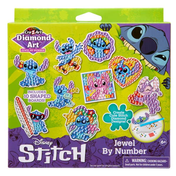 Stitch 10pc Chunky Jewel By Number Kit
for wholesale by Cra-Z-Art