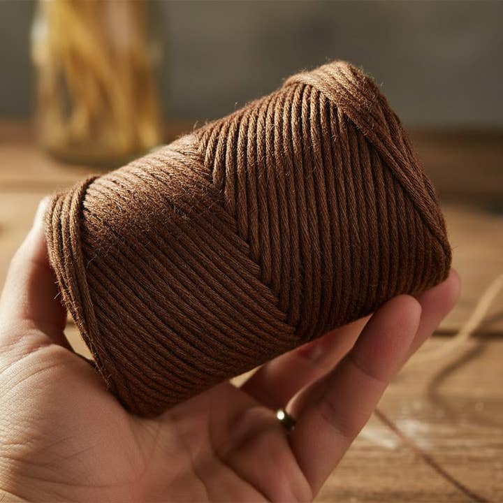 Rustik Makramé Bomull Brun för wholesale av WelcomeYarn