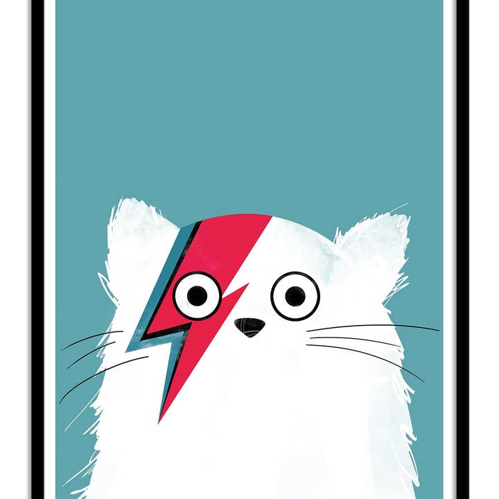 Wall Editions - Wholesale Poster - Art-Poster - Cat Bowie White - Doozal1