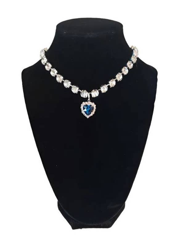 Jewelry Cat/Dog Pet Necklace "Hope Diamond" Breakaway Safe for wholesale by Snowy Cat Toys