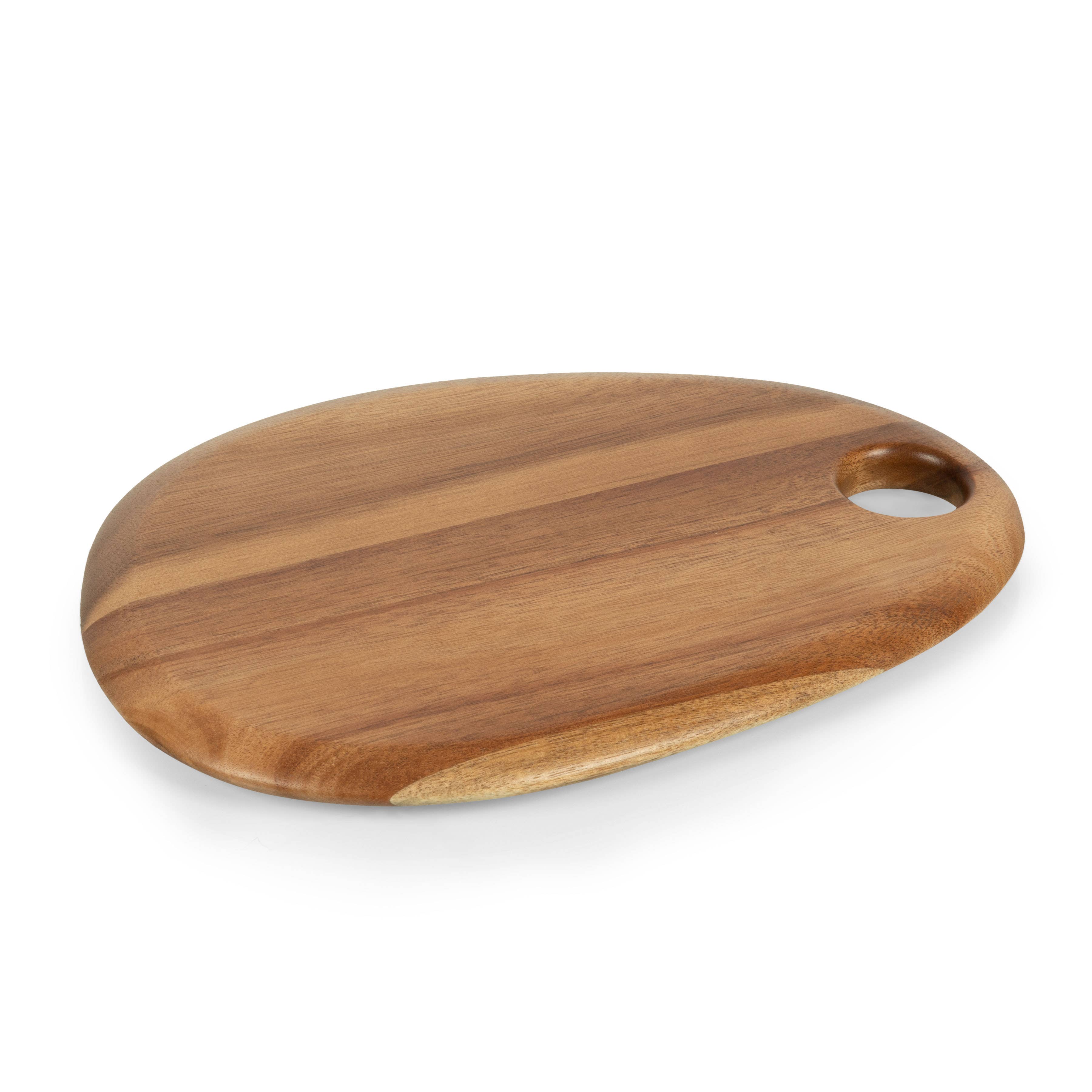 Pebble Shaped Acacia Serving Board 12" x 9" - Core for wholesale on Faire4