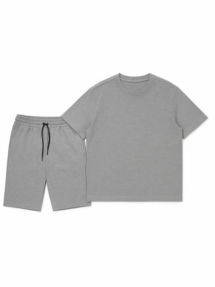 Amorica NYC - Wholesale Activewear Set - Men's - Men’s Everyday Luxe T-Shirt & Short Set1