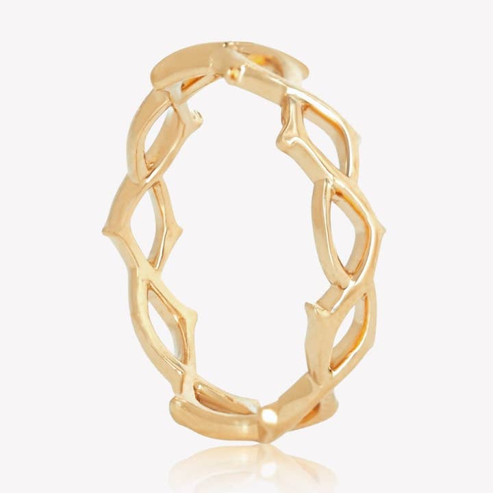 Crown of Thorns Band Ring for wholesale by Rizen Jewelry