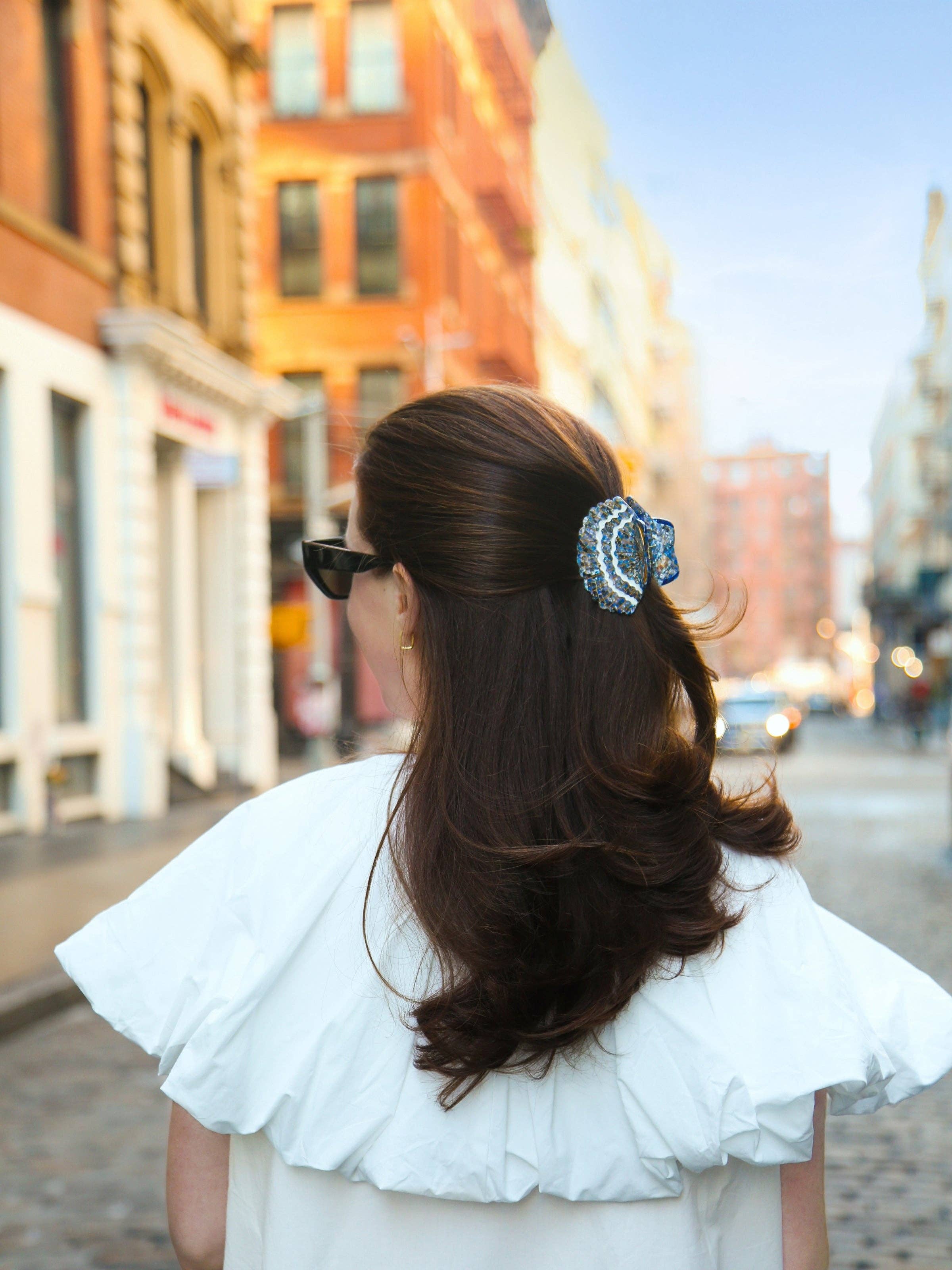 Solar Eclipse - Wholesale Hair Clip - Women's - Hand-painted Seashell Claw Hair Clip | Eco-Friendly3