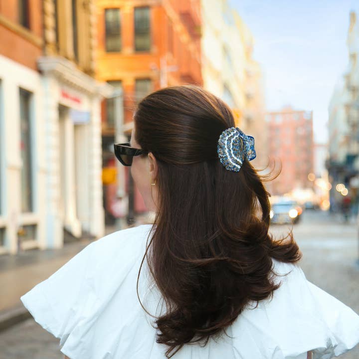 Solar Eclipse - Wholesale Hair Clip - Women's - Hand-painted Seashell Claw Hair Clip | Eco-Friendly3