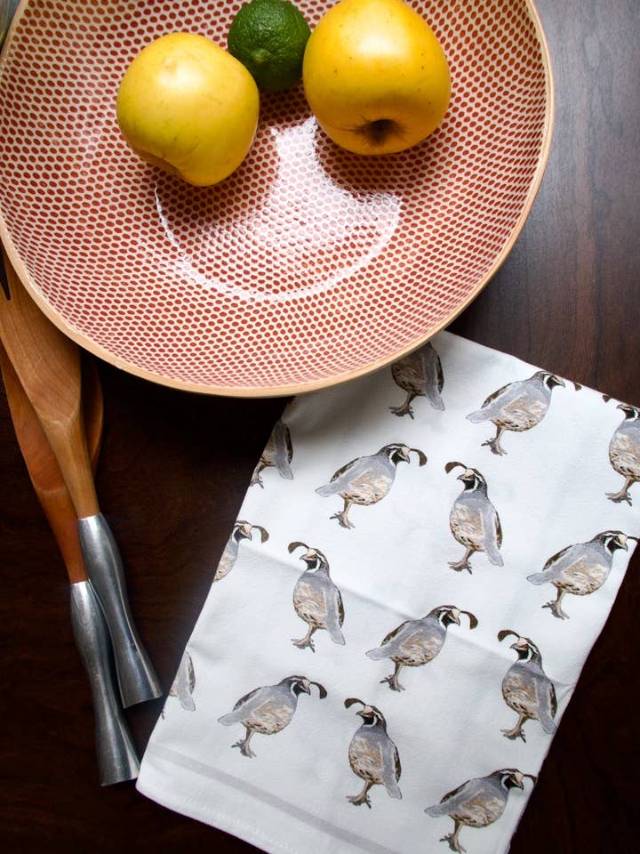 Saco de Farinha de Codorna Toalha de Chá por atacado de PriyaOriginalsArt