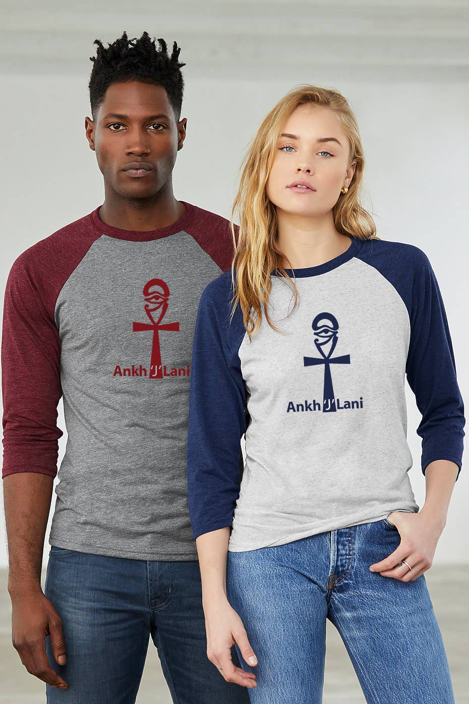 Ankhjlani Apparel Athletic/Casual Wear – wholesale T-shirts med screentryck – Unisex – Ankh J Lani Unisex Athletic (Hope) skjorta plus6