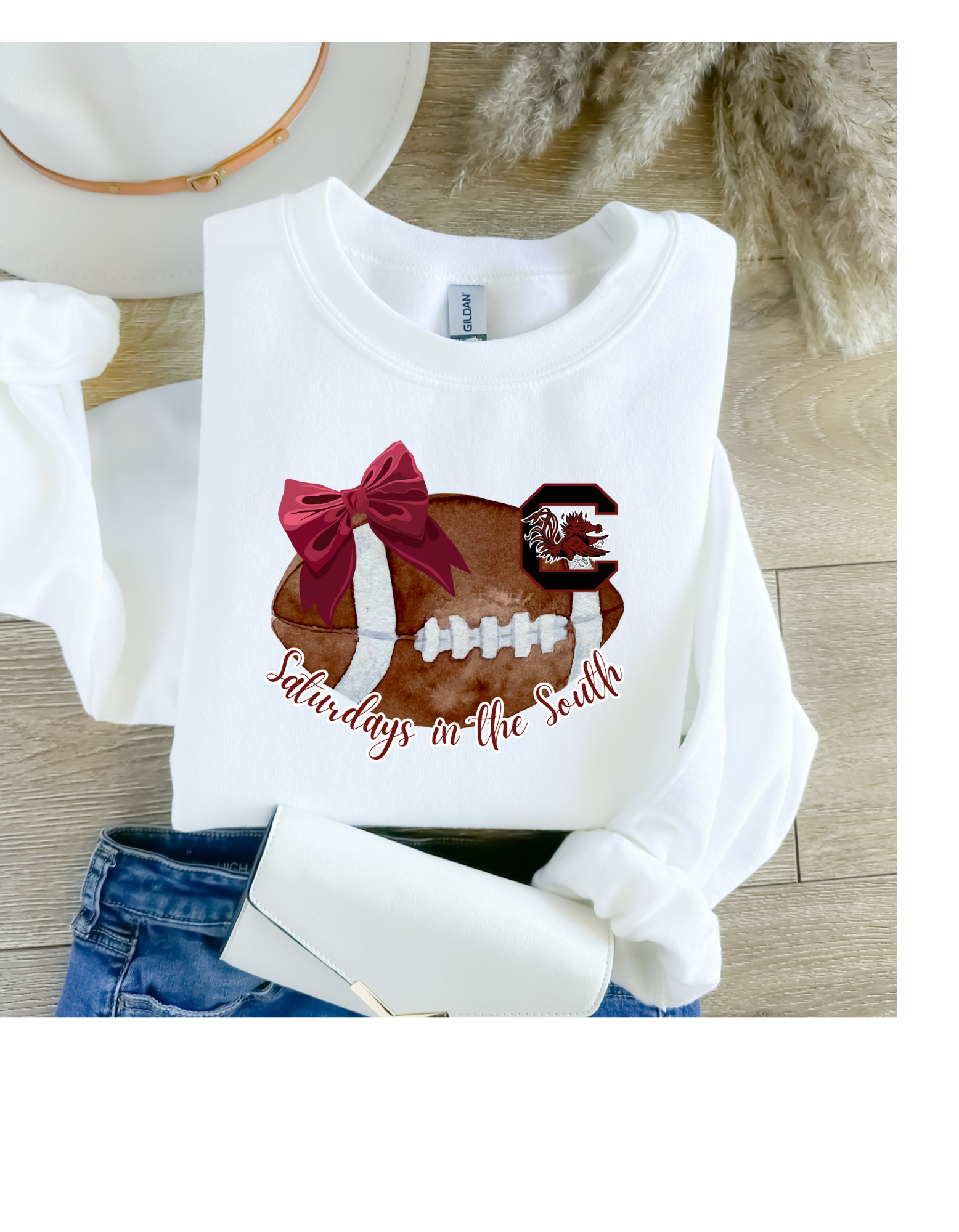 4 little hearts - Wholesale Graphic Sweatshirt - Women's - Gamecocks saturdays in the south sweatshirt2