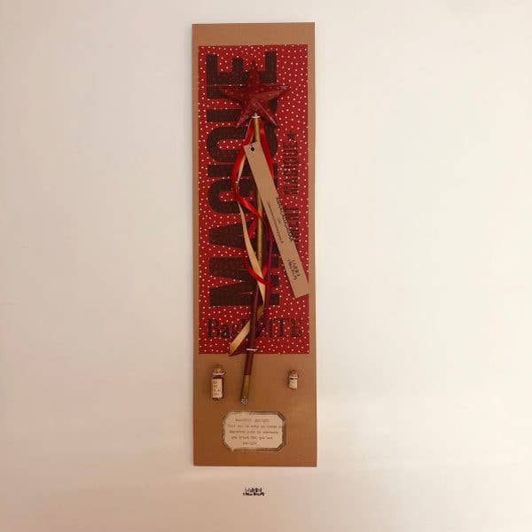 Varinha Mágica Estrela Vermelha Com Corações Vermelhos por atacado de La fabrique de MOTS MAGIQUES