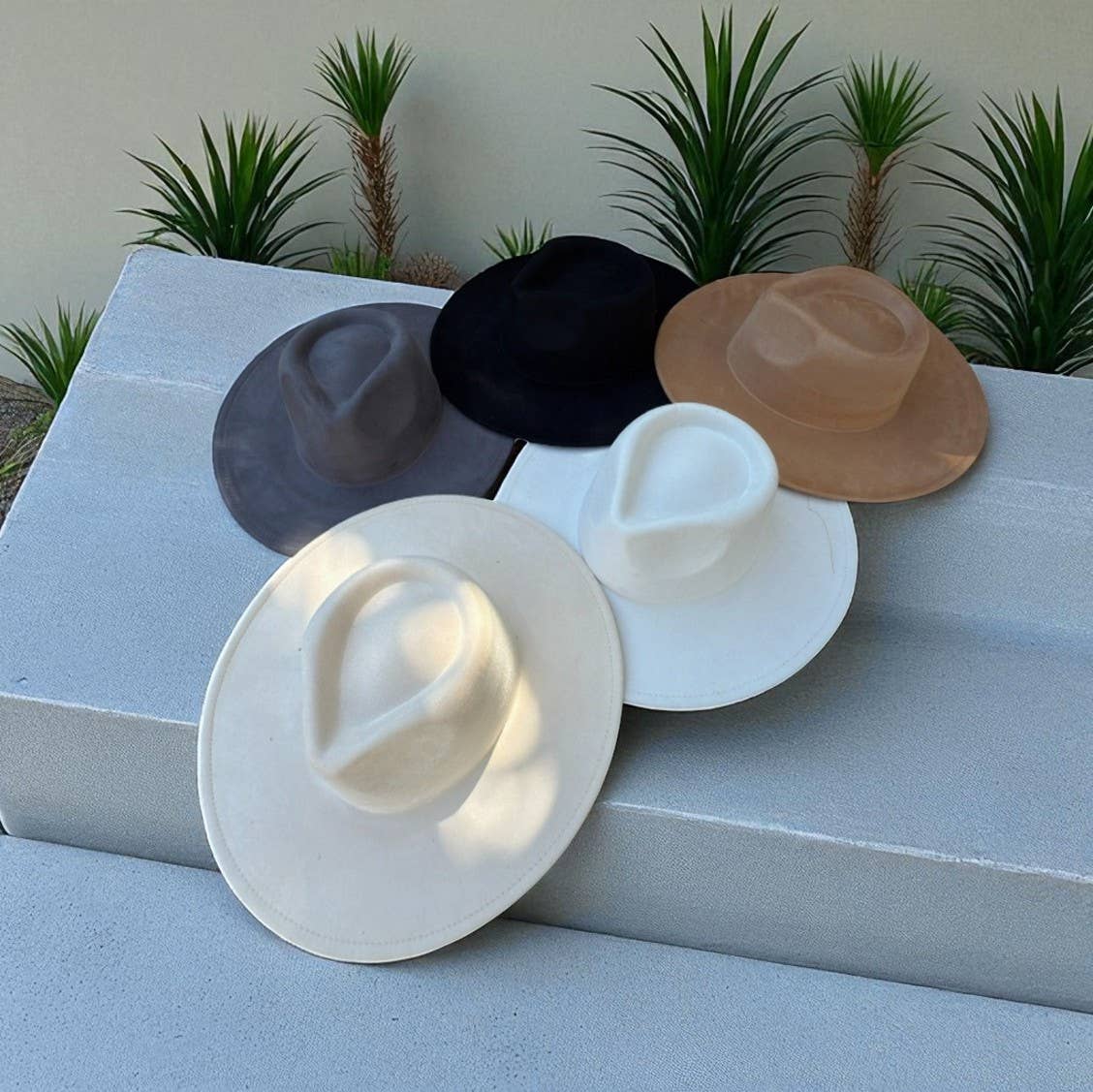 One and Only Accessories - Wholesale Fedora - Women's - Vegan Suede Wide Brim Rancher Hat  18