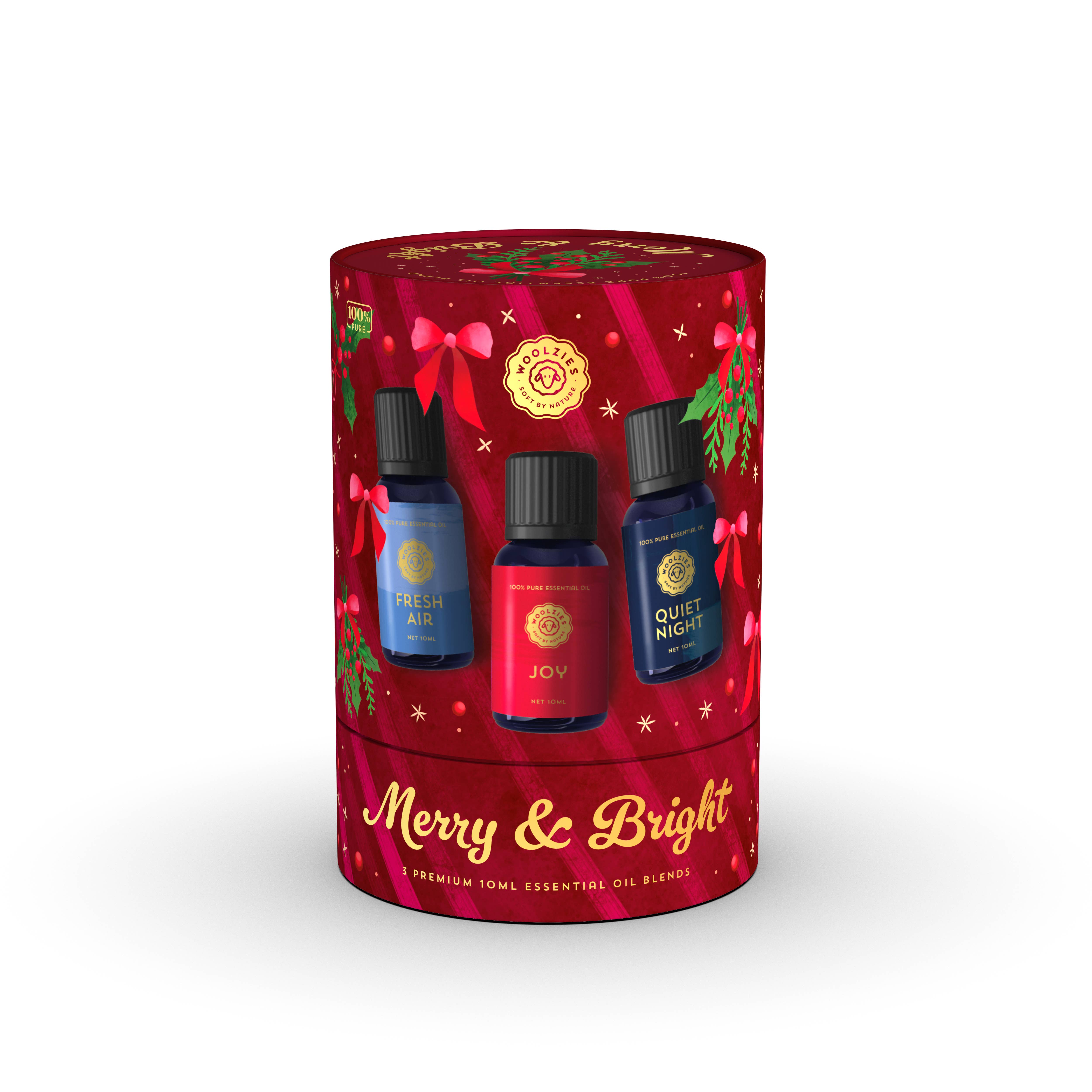 Woolzies - Wholesale Essential Oil - Merry & Bright Essential Oil Set – 3 Blends 
1