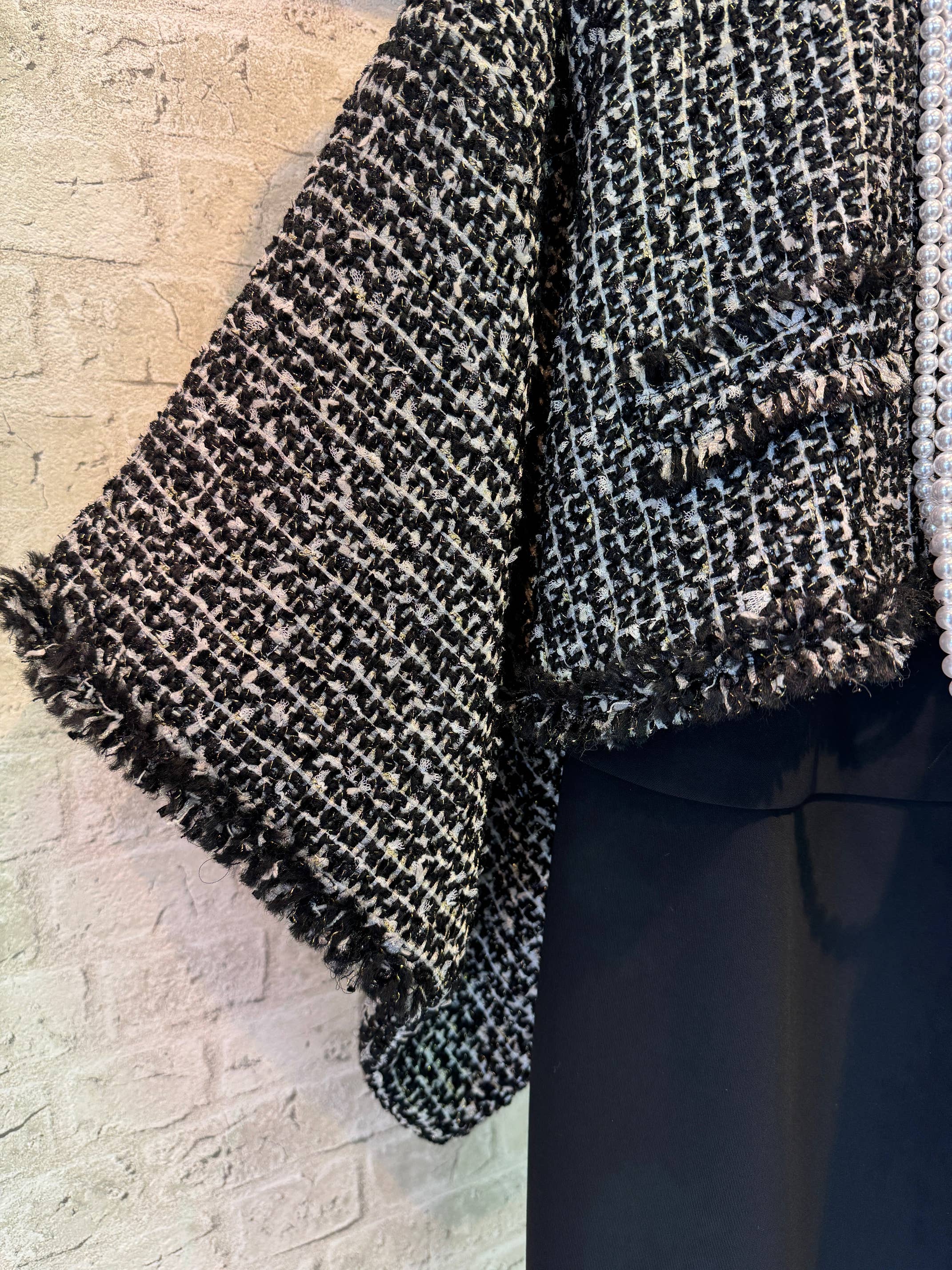 KOTO - Wholesale Jacket - Women's - KOTO　original tweed HAORI Jacket Black4