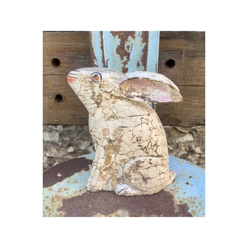 Paloma Black (Casa Natura Design, S.L.) - Wholesale Decorative Figurine - Hand-Painted Wooden Rabbit Statue6