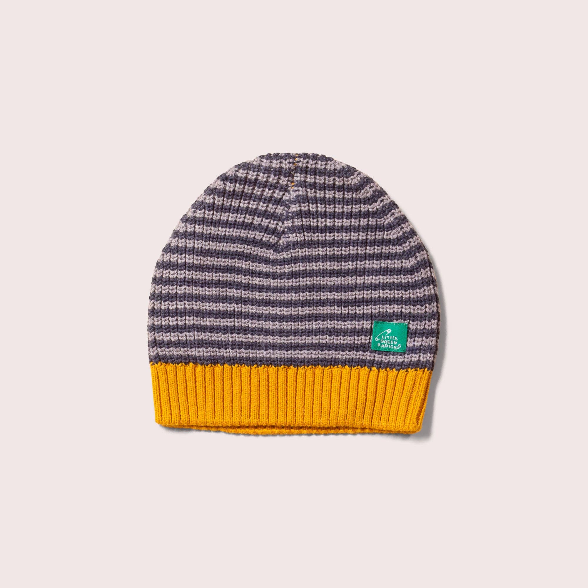 Rayé bleu rêveur Bonnet tricoté à rayures bleues rêveuses en vente sur Faire1