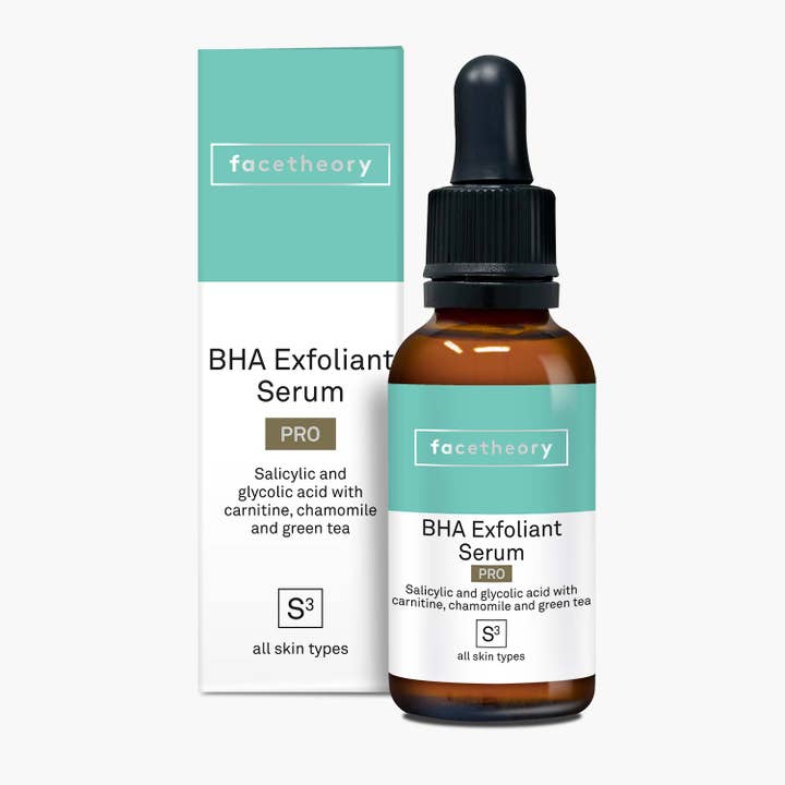 BHA Peelingserum S3 PRO für den Großhandel von facetheory vegan skincare