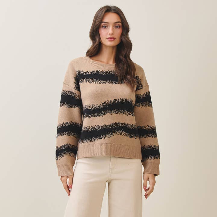 Striped sweater for wholesale by Able