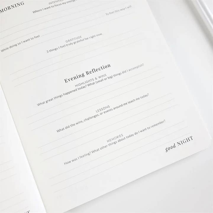 LH Agenda - Wholesale Journal/diary - Good Morning Good Night - Mocha - Daily Practice Journal7