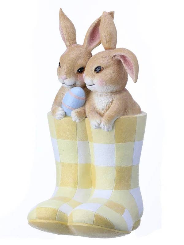 Påske Ayleen Sugarded Kaniner i Støvler for engroshandel hos The African Home Goods