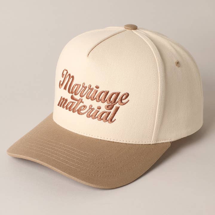 Fashion City - Vente Casquette de camionneur – unisexe - Chapeau de camionneur bicolore Marriage Material2