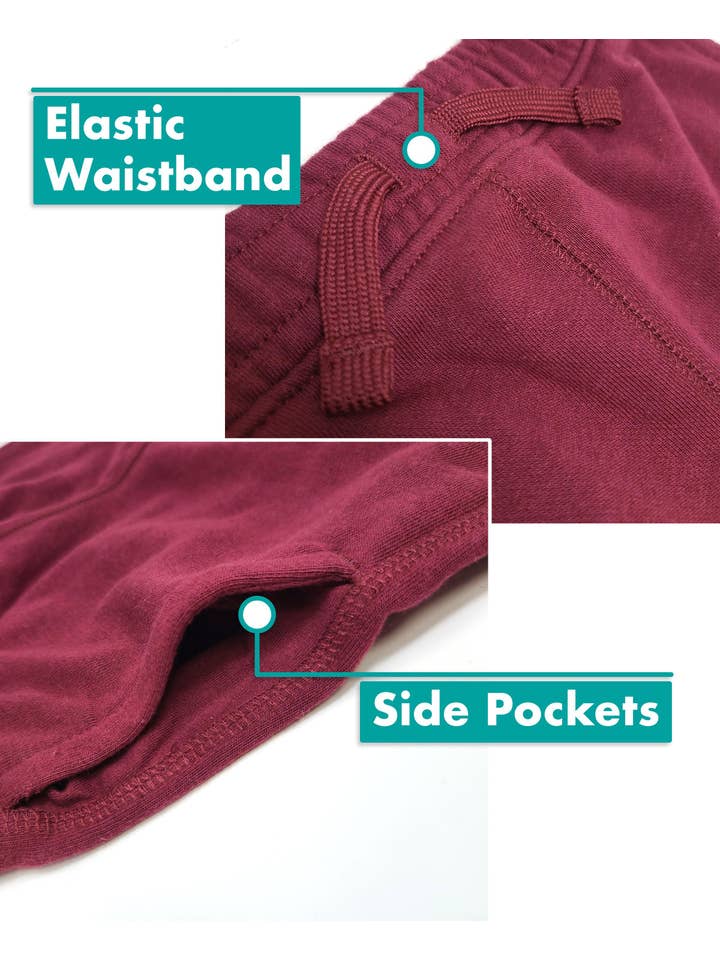 I-Wear Brands - Wholesale Athletic Sweatpants/Joggers - Kids - 5 Pack Toddler's French Terry Jogger Pants With Pockets3