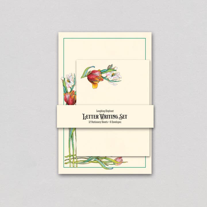 Tulips - Letter Writing Set for wholesale by Laughing Elephant