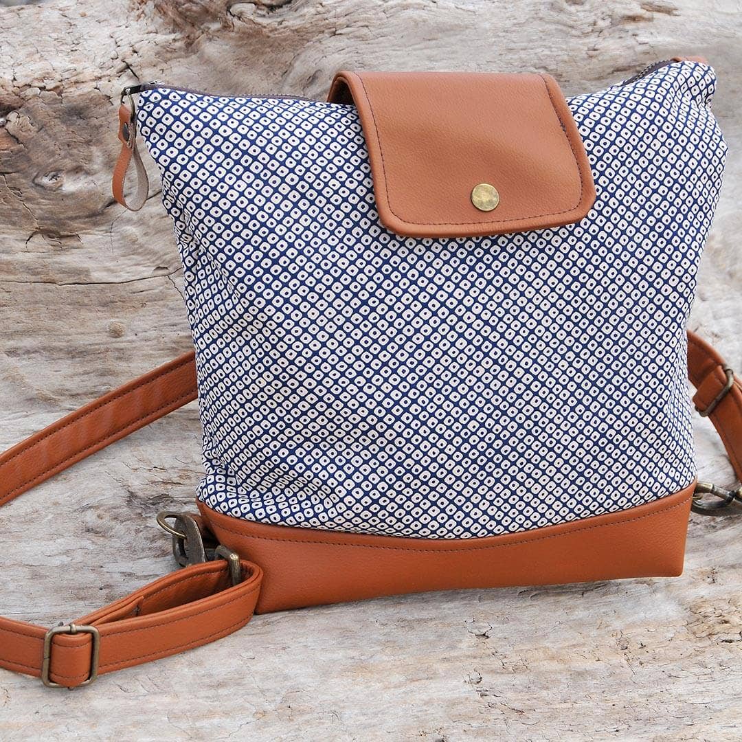 Lauren Holloway - Wholesale Backpack - Women's - Willow Convertible Backpack - Shibori5