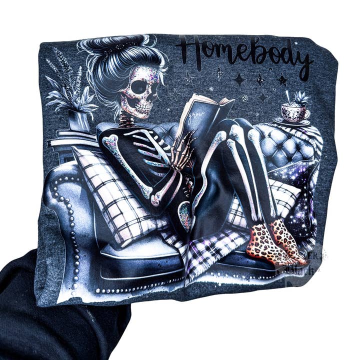 Homebody - Skeleton - Women Sweatshirts Or Tees for wholesale by Better In Black Co