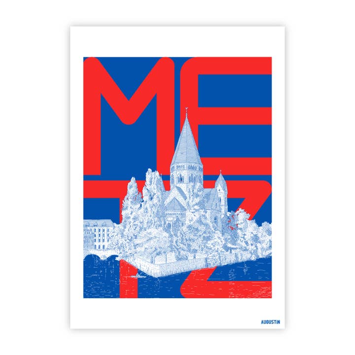 Augustin - Wholesale Postcard - Metz (red) - postcard