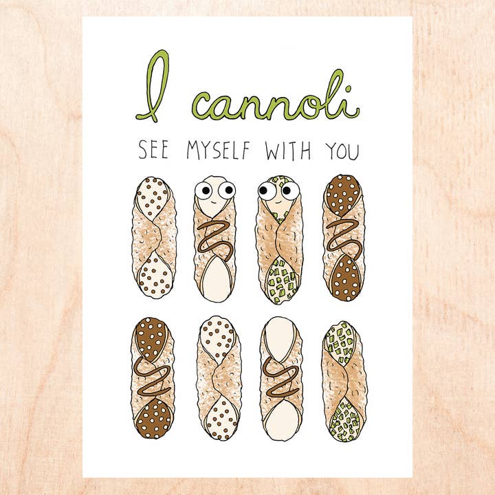FINEASSLINES - Wholesale Love Card - CANNOLI SEE MYSELF WITH YOU Love Card