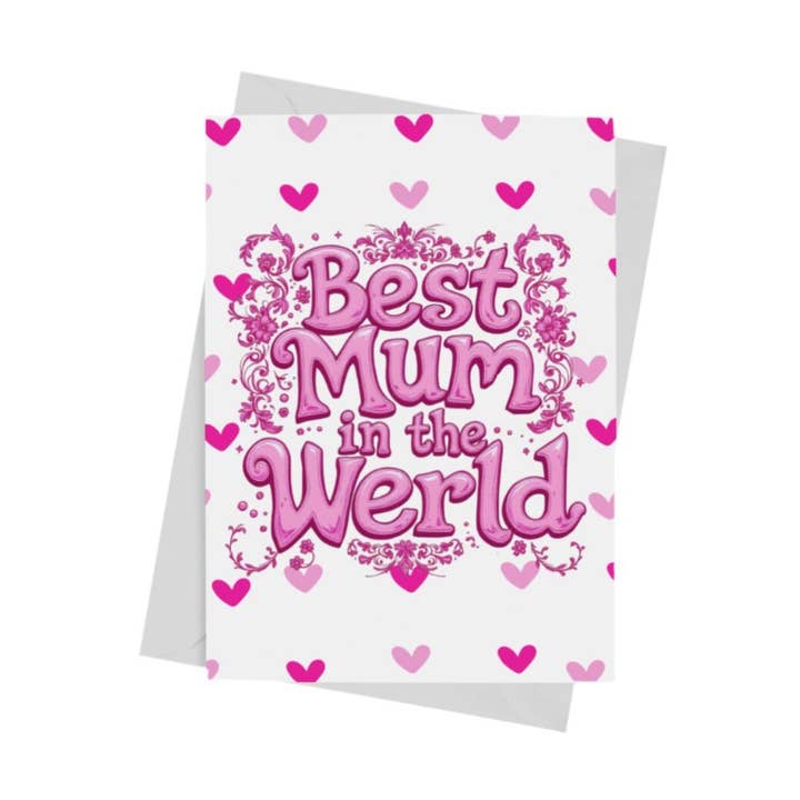 Carte Meilleure Maman du Monde pour la vente par Scouse Bird Shop