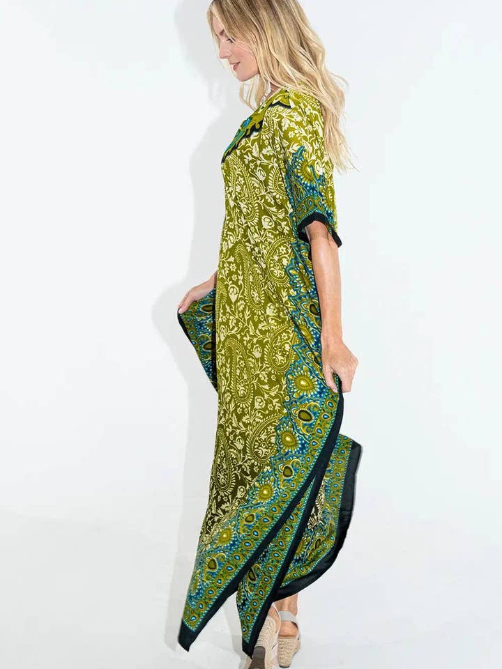 Miss Lavish London - Wholesale Kaftan - Women's - Women Long Kaftan Summer Caftan Dress, 4 Colors S-3XL, 1019