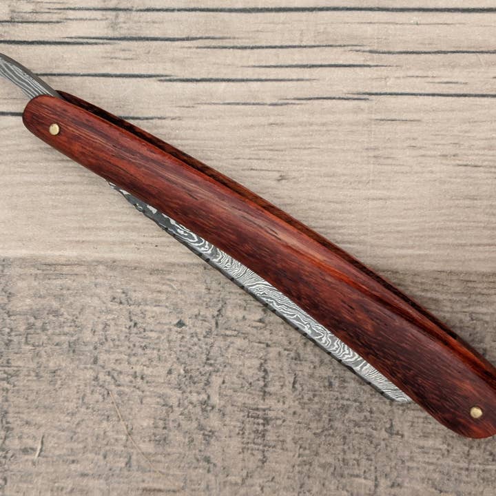HomeTown Knives. - Wholesale Razor - HTK Damascus StraightRazor / Shave / Handmade / Custom