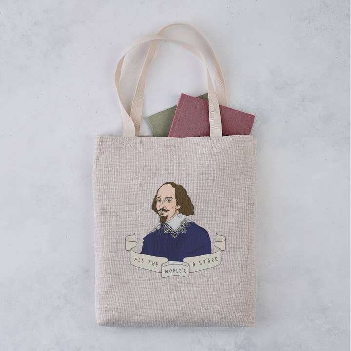 Bookishly (No US Import Fees) - Wholesale Tote Bag - Unisex - William Shakespeare Author Tote Bag