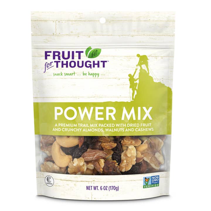 Power Mix All-Natural Trail Mix, No Added Sugars for wholesale by Fruit For Thought