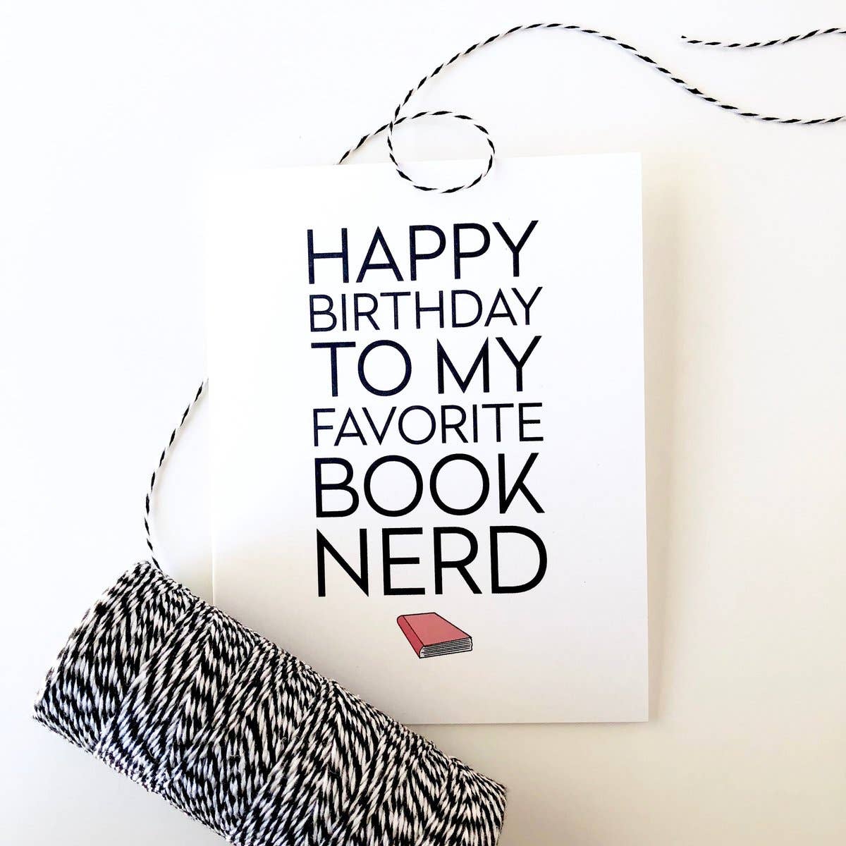 PAGEFIFTYFIVE - Wholesale Birthday Card - Book Nerd Card2